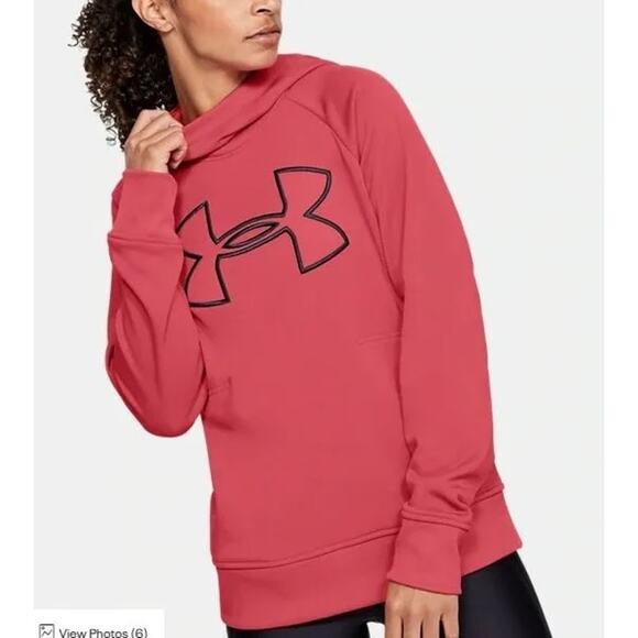 Under Armour Womens Coldgear Fleece Big Logo Hoodie Size Small - Picture 12 of 12